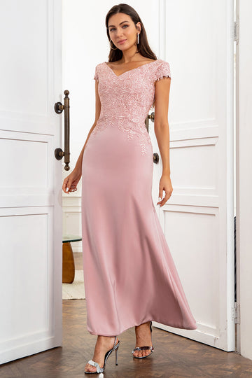 Robe sirène mère de la mariée avec dentelle